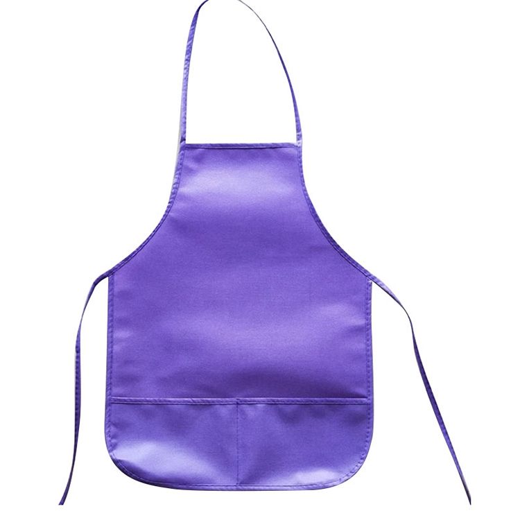2 PCS  Non-woven Apron Home Painting Clothes For Children(Purple)