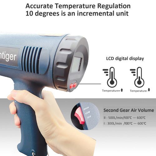 Ship From ES RU Heat Gun Power 2000W With Hot Air Gun