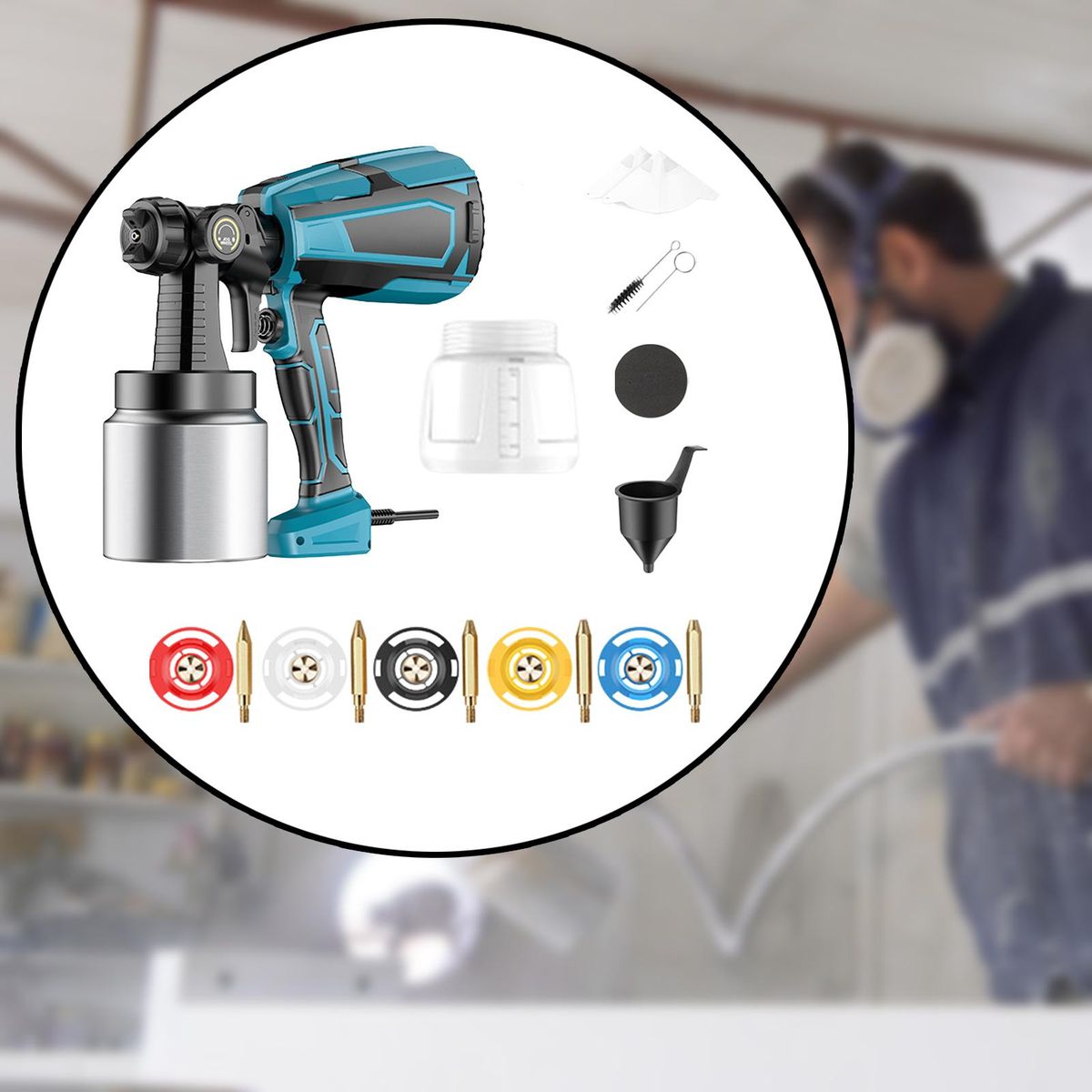 Paint Sprayer Cordless 1000ml Portable Coating And Style B