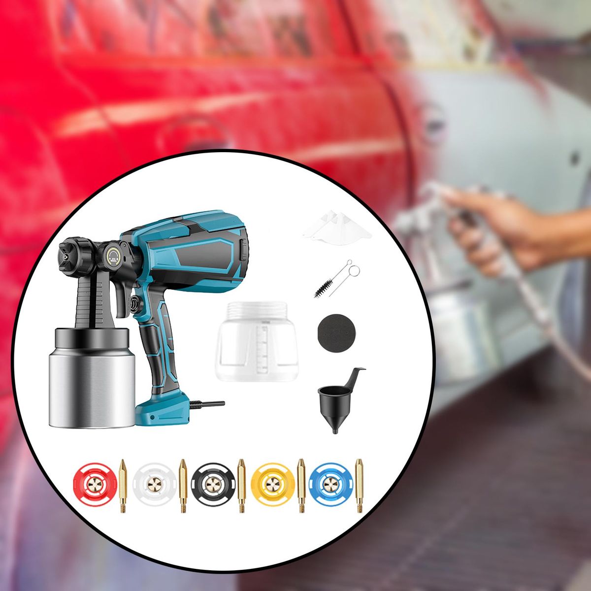 Paint Sprayer Cordless 1000ml Portable Coating And Style B