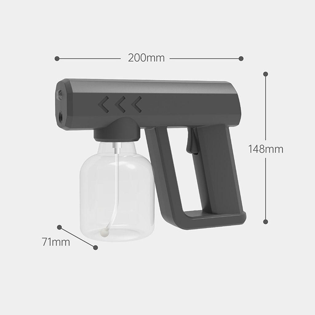 Portable Disinfectant Nano Sprayer Gun Cordless For Office Black