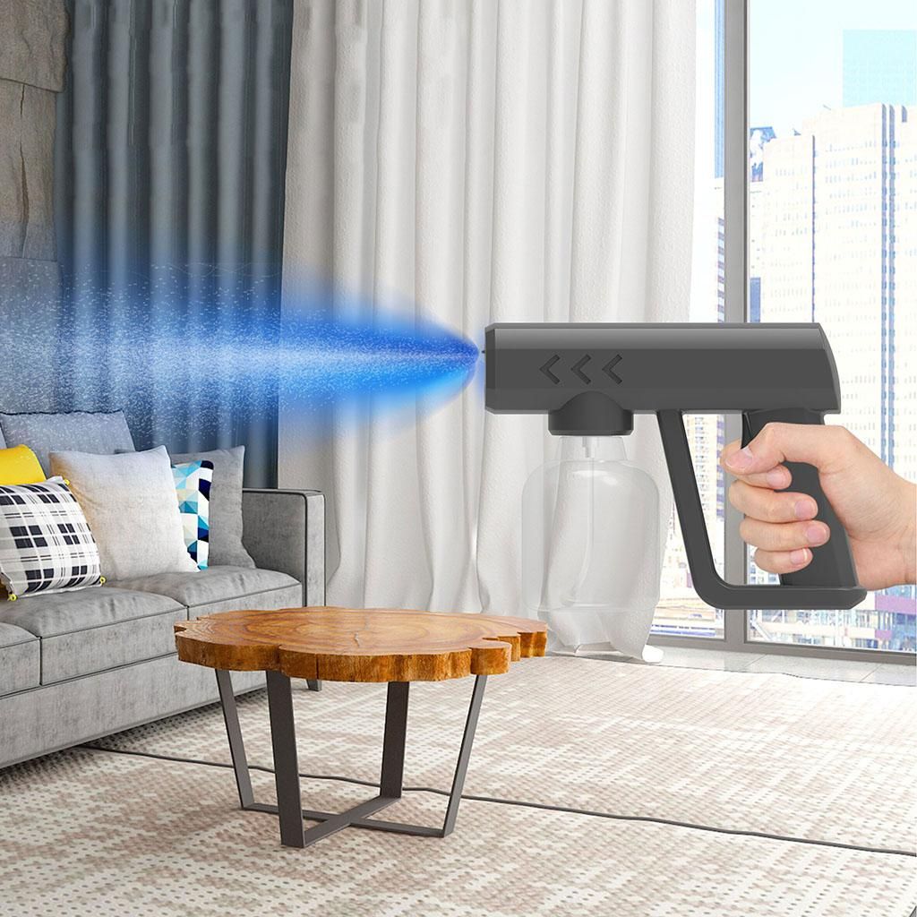 Portable Disinfectant Nano Sprayer Gun Cordless For Office Black