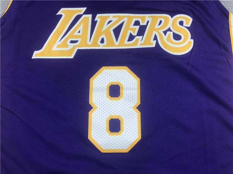 Purple and gold Lakers basketball jersey Kobe Bryant mesh breathable sports vest