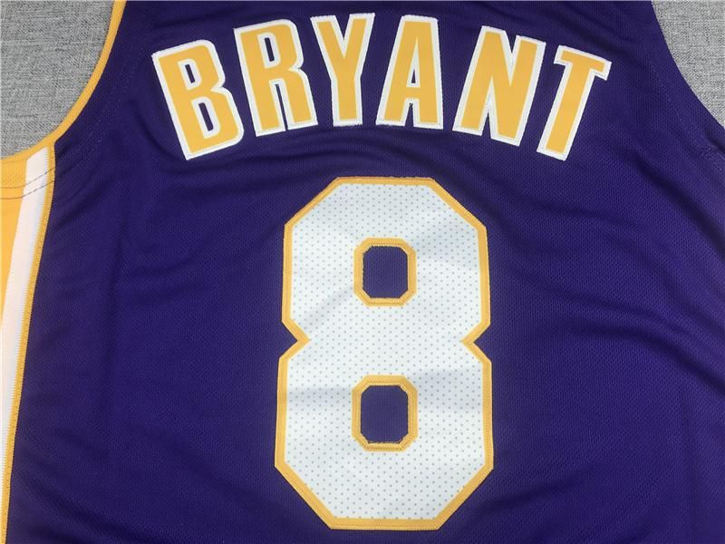 Purple and gold Lakers basketball jersey Kobe Bryant mesh breathable sports vest
