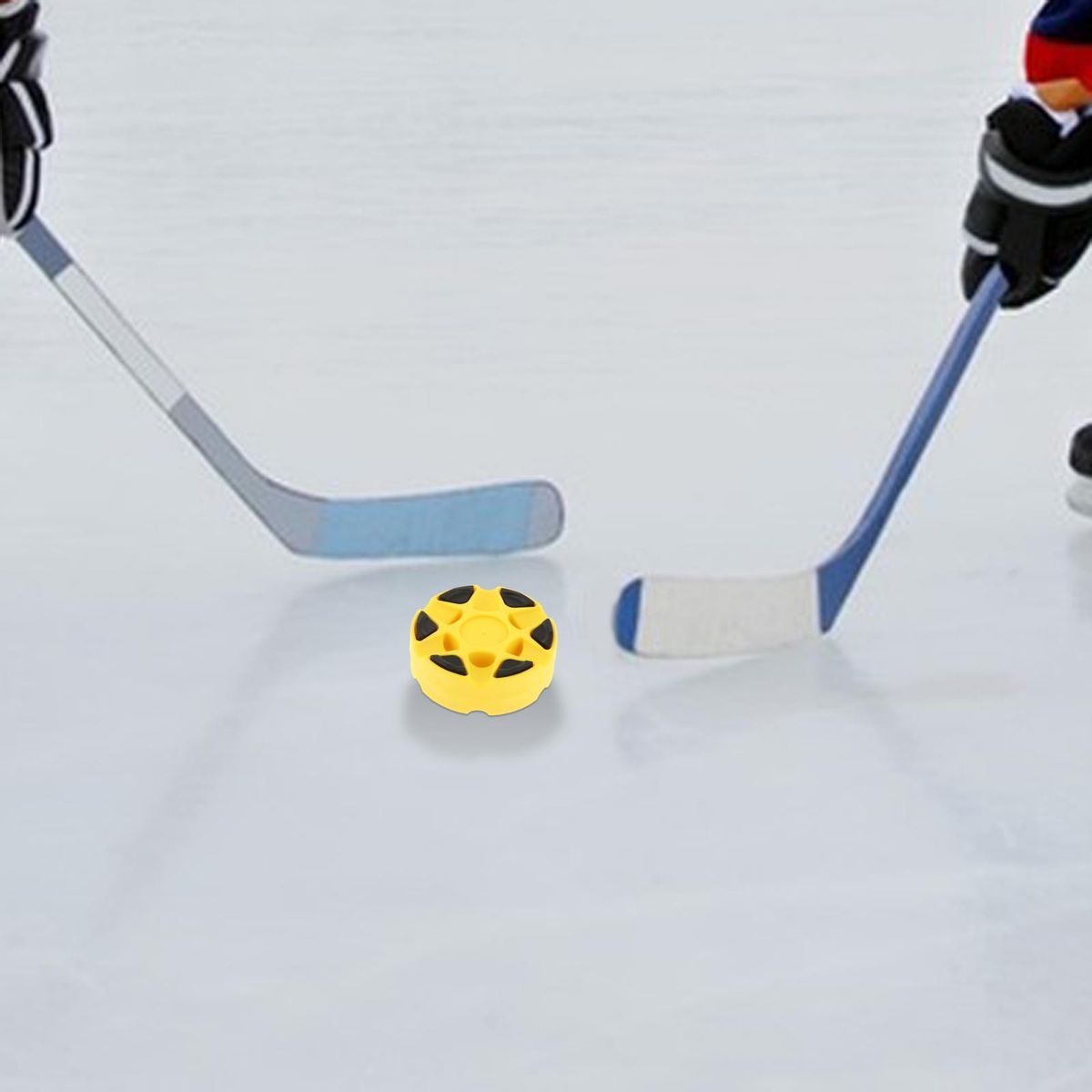 Ice Hockey Training Pucks Dryland Skate Ball Yellow