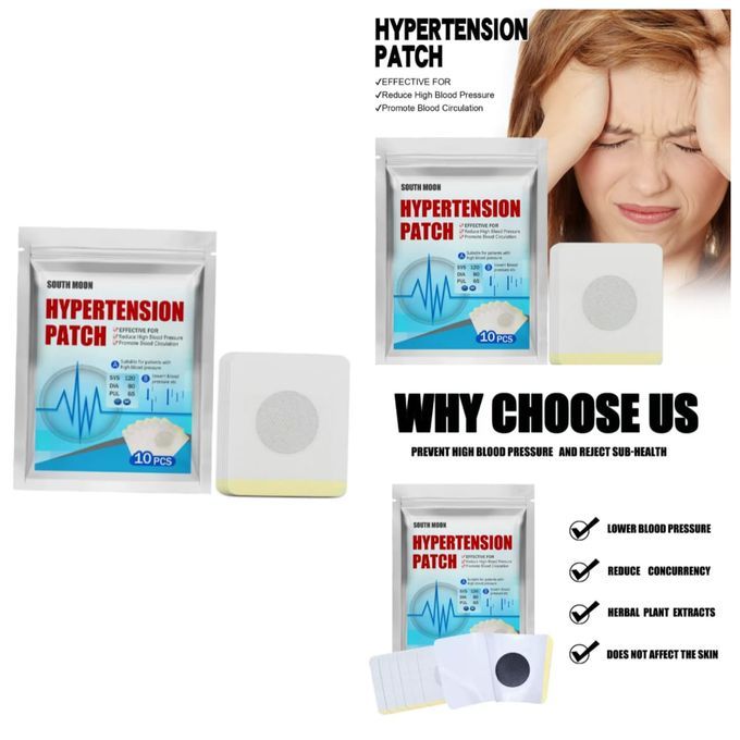SOUTH MOON Premium Hypertension/blood Pressure Control Patch -10 Pcs