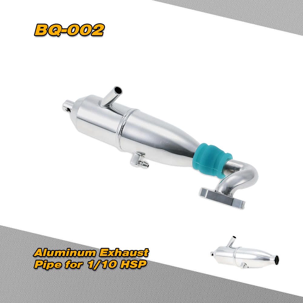 BQ002 Aluminum Upgrade Exhaust Pipe For 1/10 HSP Nitro Car