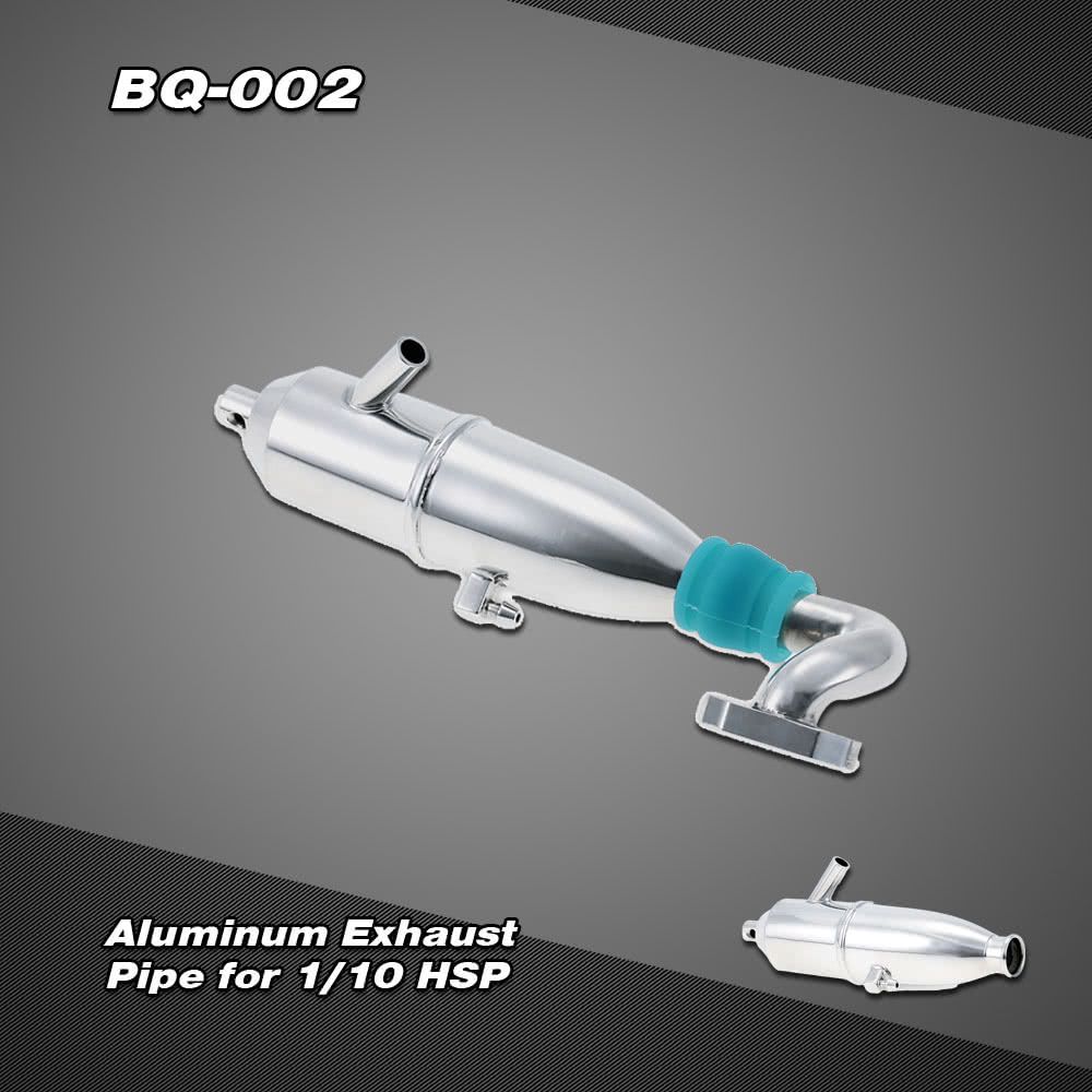BQ002 Aluminum Upgrade Exhaust Pipe For 1/10 HSP Nitro Car