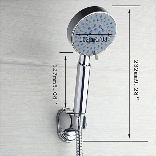 5-Way Setting Sprayer Chrome ABS Durable Bathroom Hand Held Message Shower Head 100% New Fresh Material Adjustable Water Saving Rainfall Hand Shower Sprayer