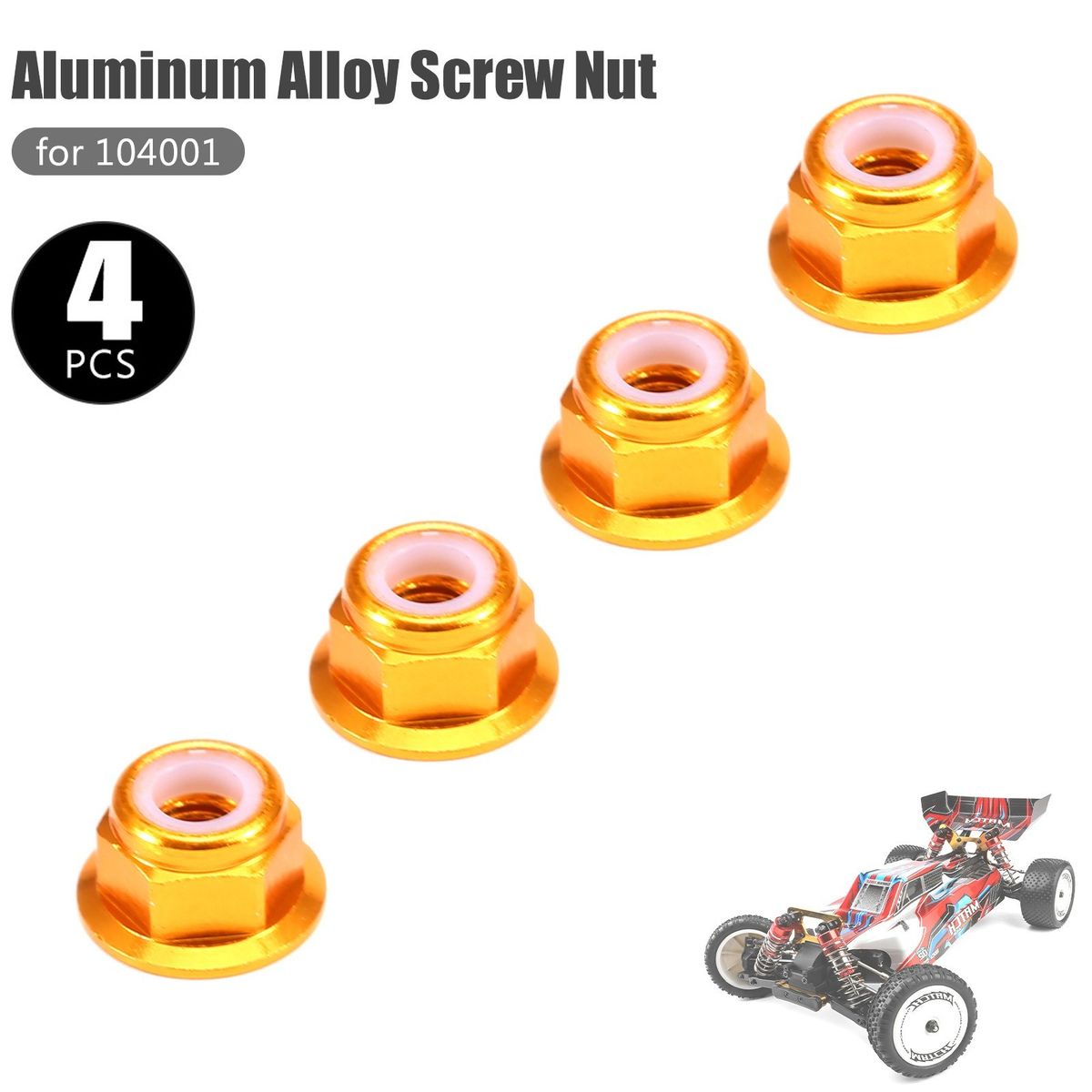 For Wltoys 104001 RC Car Aluminum Alloy Screw Nut 1/10 RC