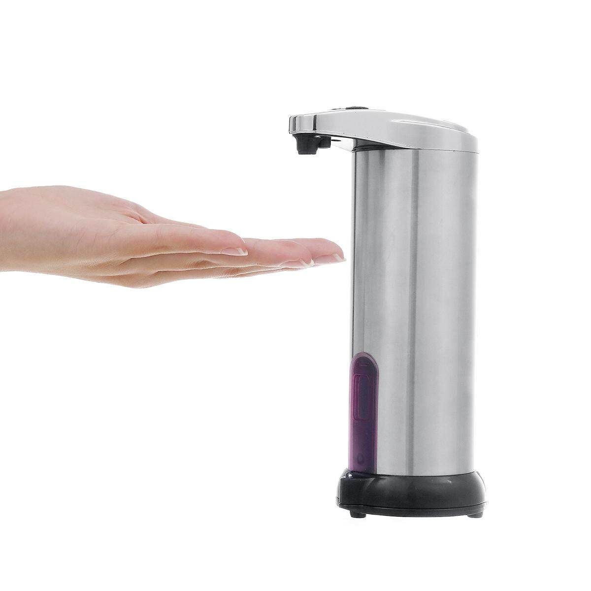 Automatic Soap Dispenser Stainless Steel IR Sensor 280ml Touchless Bath