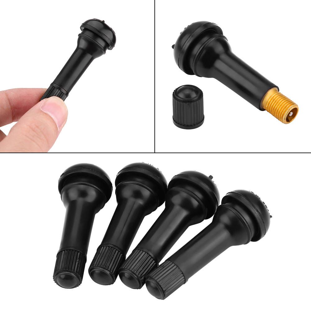 4Pcs Rubber TR414 Car Wheel Snap In Tubeless Tire Tyre