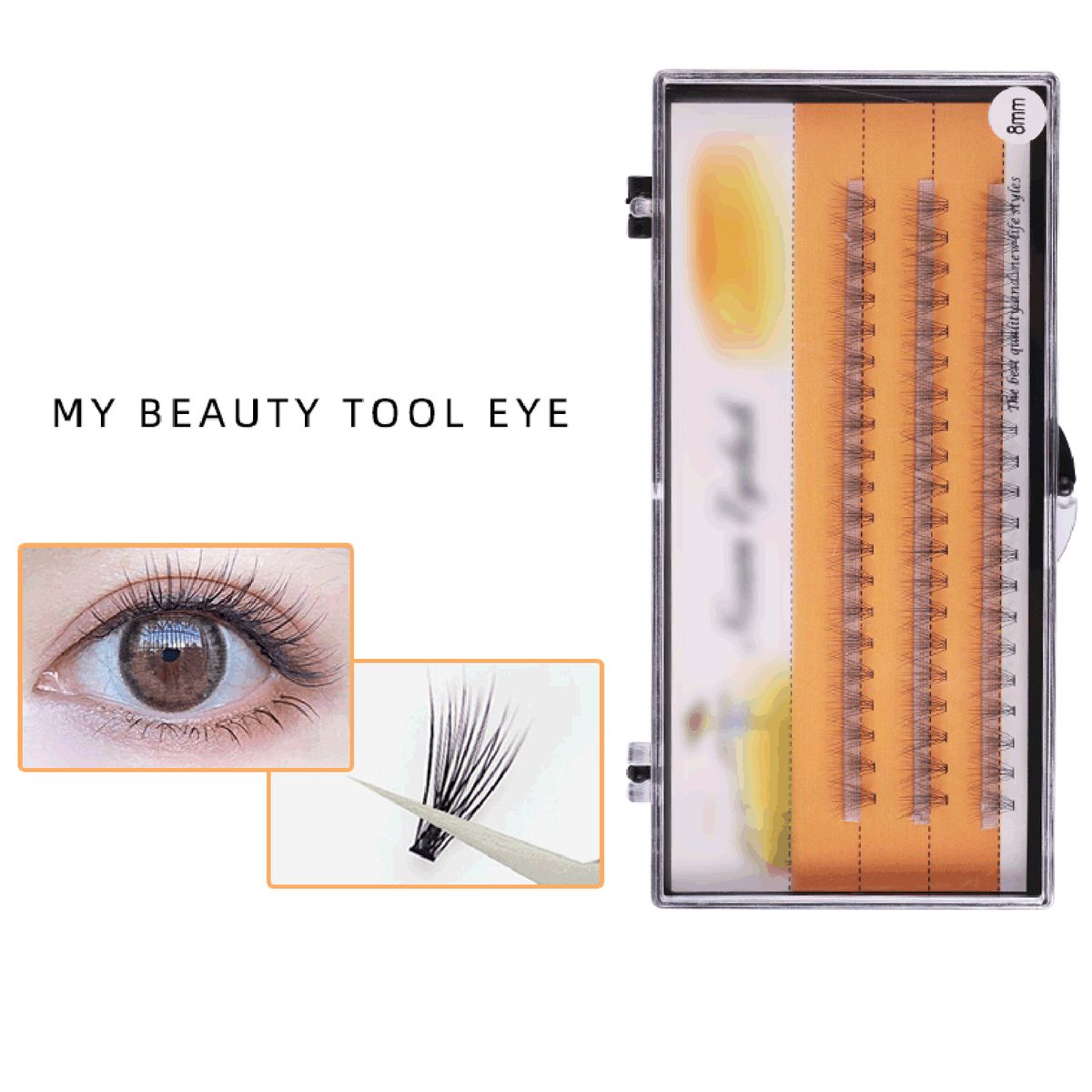 Women Natural Long Thick Faux Fiber Eyelashes False Lash Extension Eye Makeup