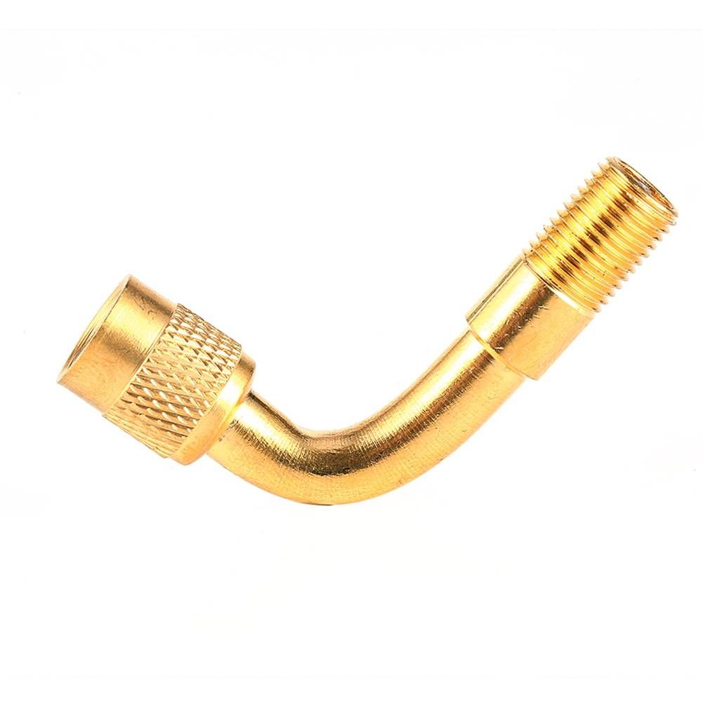 Air Tyre Valve Extension 90 Degree Brass Adaptor Auto Car