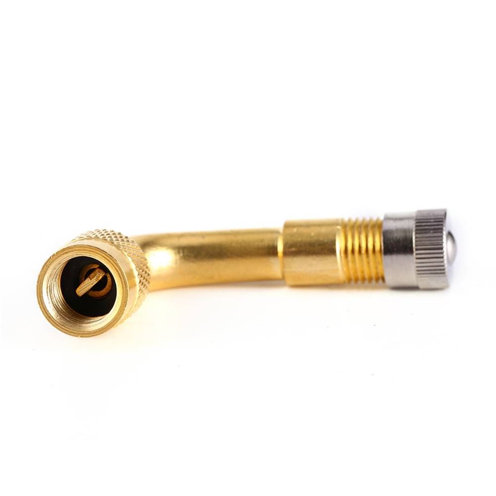 Air Tyre Valve Extension 90 Degree Brass Adaptor Auto Car