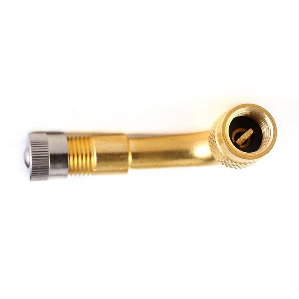 Air Tyre Valve Extension 90 Degree Brass Adaptor Auto Car