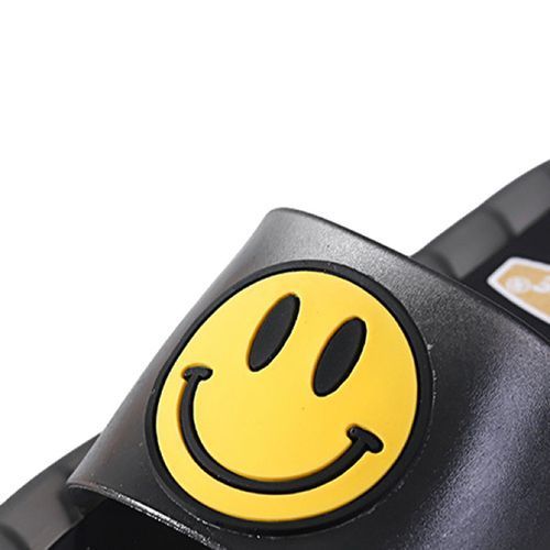 Children's Slippers Smiley Night Glowing Light-Black