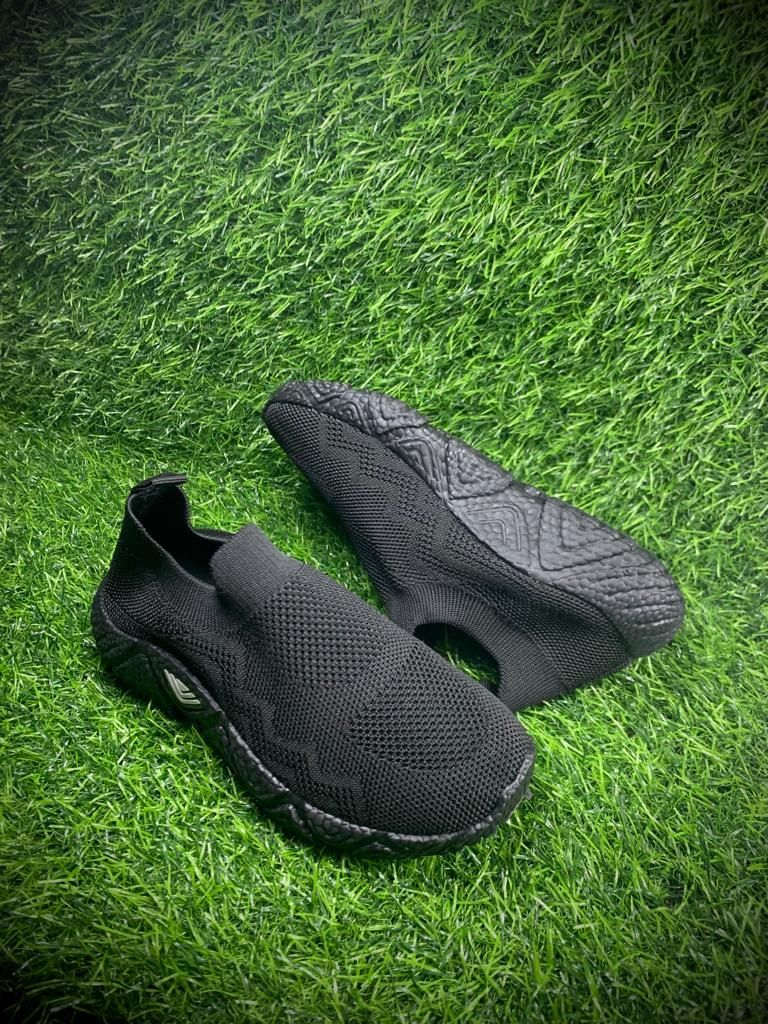 Smart Kids Sport Casual Comfortable Unisex School Sneakers Shoe - Black