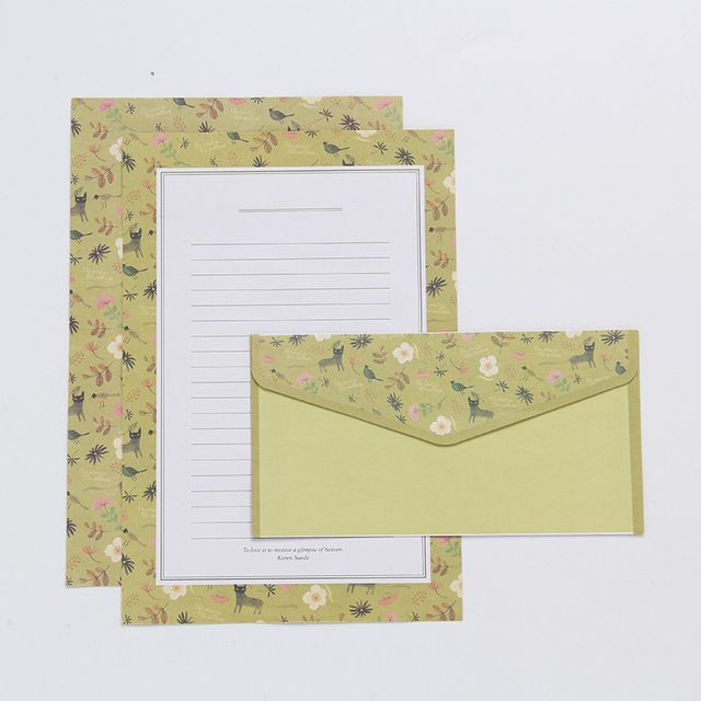 Creative A5 Letterhead Beautiful Flower Envelope C