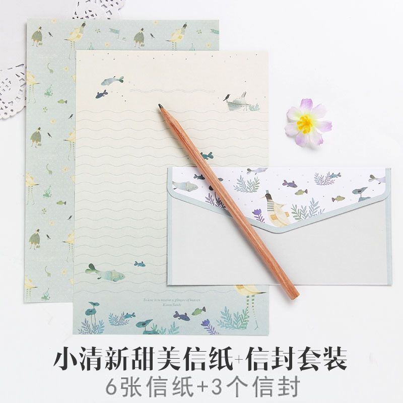 Creative A5 Letterhead Beautiful Flower Envelope C
