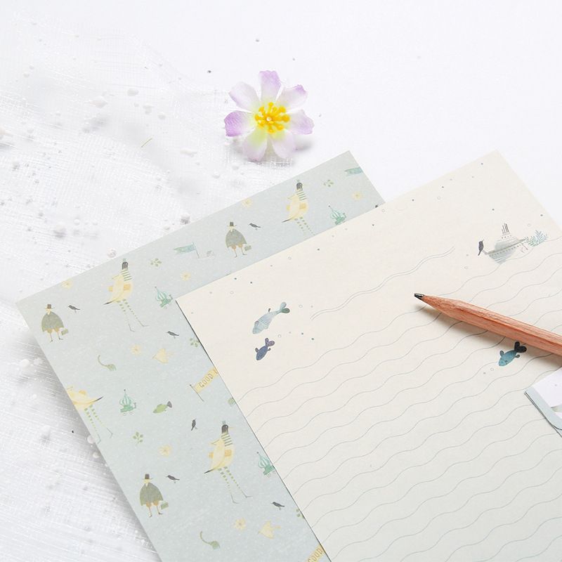 Creative A5 Letterhead Beautiful Flower Envelope C