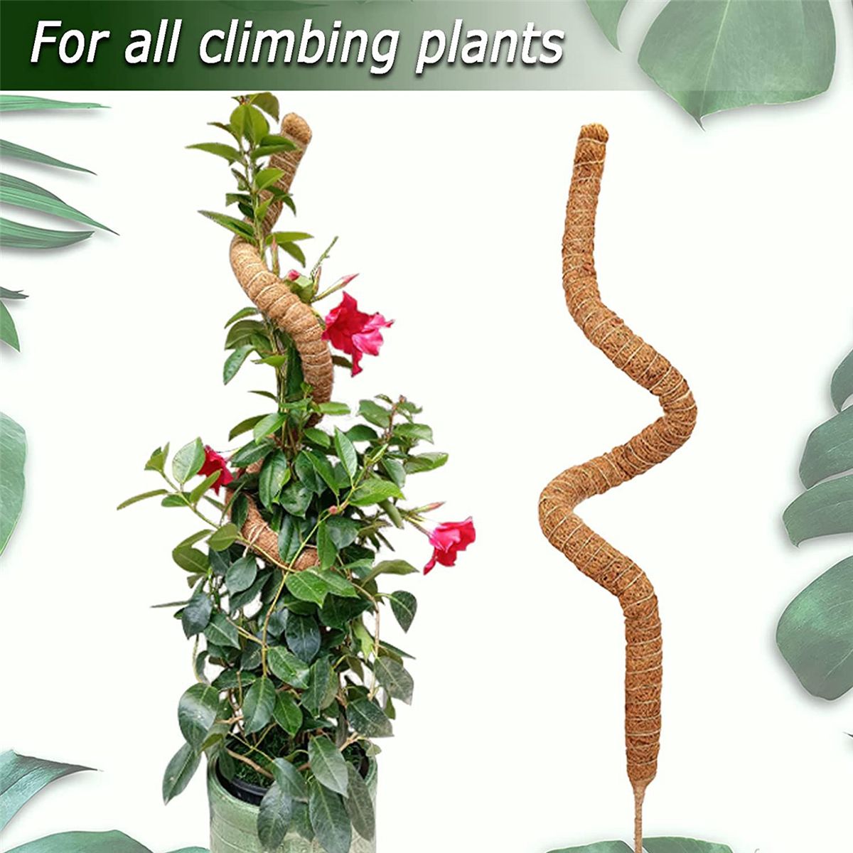 2PCS 48 Inch Moss Pole,Bendable Moss Pole for Plants