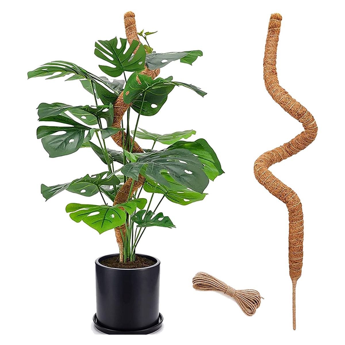 2PCS 48 Inch Moss Pole,Bendable Moss Pole for Plants
