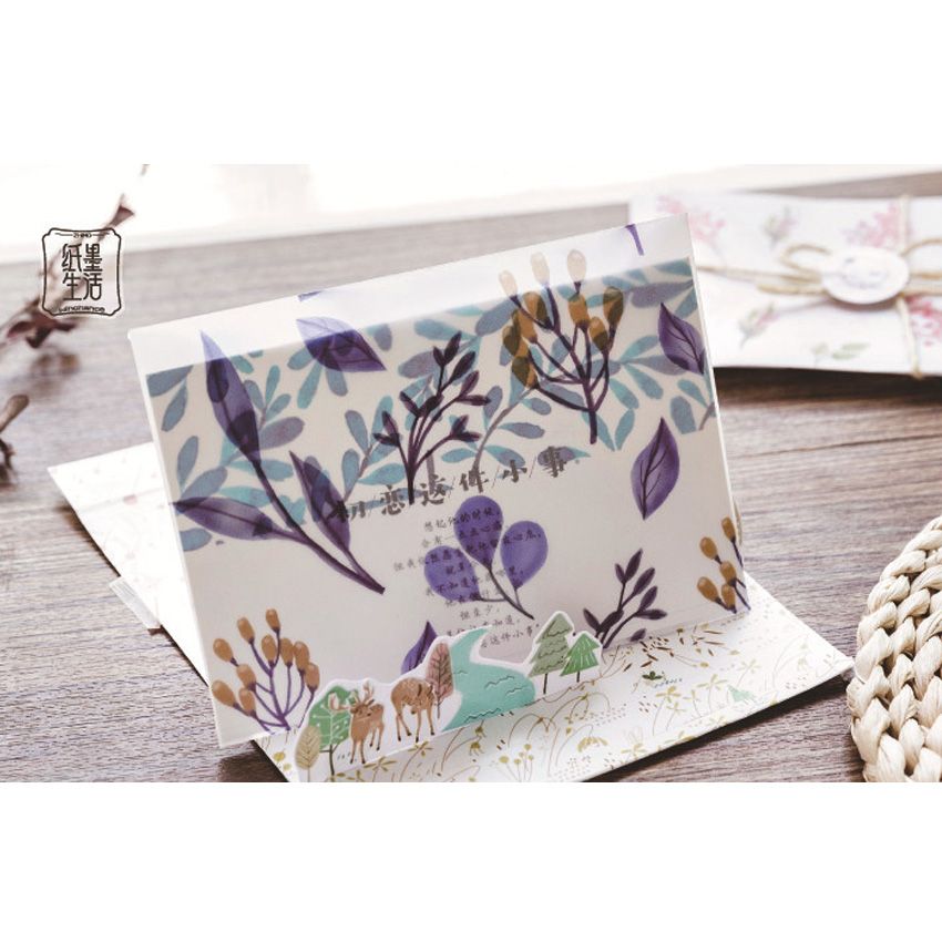 8pcs/lot Creative Four Seasons Sulfuric Acid Paper
