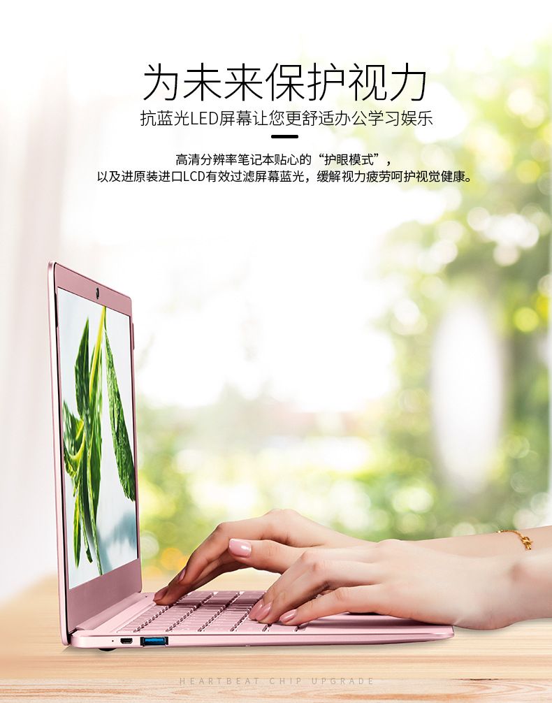 14.1" Metal Business Laptop-Pink