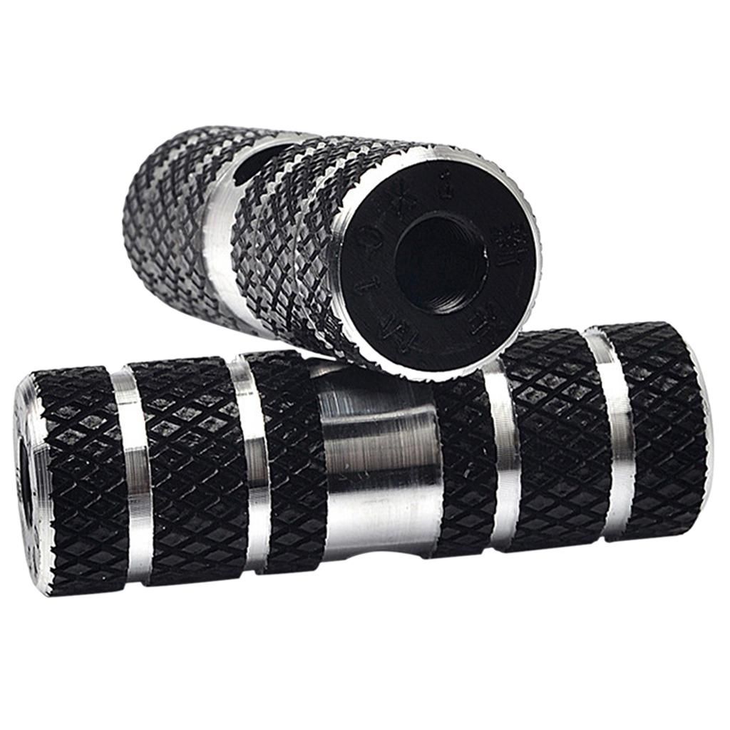 2pcs BMX Mountain Bike Bicycle Axle Pedal Foot Stunt Pegs Black