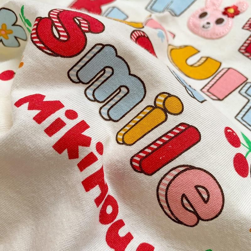 Hot-Selling New Arrival Boys And Girls Baby Mk Bear Letter Print Long Sleeve 3 Colors Autu