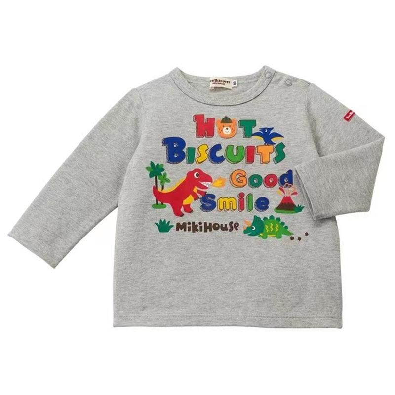 Hot-Selling New Arrival Boys And Girls Baby Mk Bear Letter Print Long Sleeve 3 Colors Autu