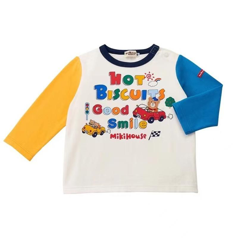 Hot-Selling New Arrival Boys And Girls Baby Mk Bear Letter Print Long Sleeve 3 Colors Autu