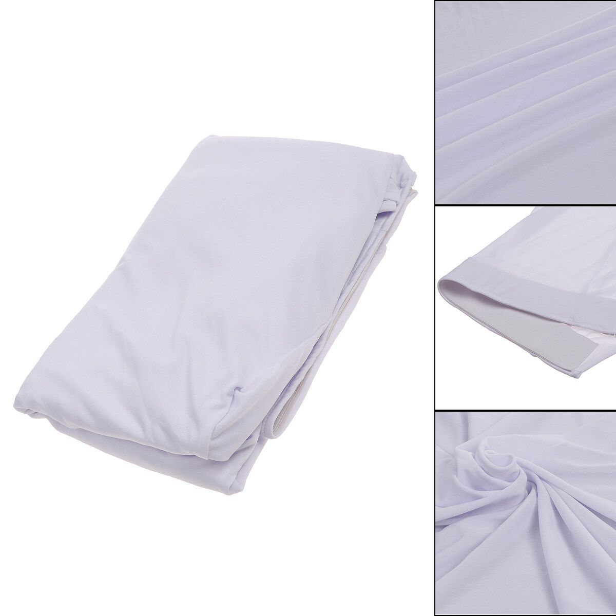 (1 Table Cover+2 Bench Covers) Outdoor Garden Patio Stretchable Table Cover Bench Cover Chair Furniture Storage Protection Dust Cover For Reception Wedding Banquet Party 220x70(35)x80(40)cm