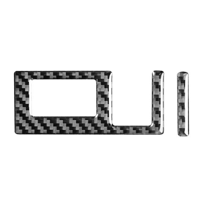 2Pcs Headlight Panel Cover Decorative Self-adhesion-Black