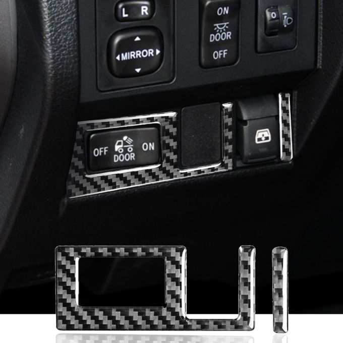 2Pcs Headlight Panel Cover Decorative Self-adhesion-Black