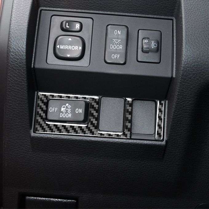 2Pcs Headlight Panel Cover Decorative Self-adhesion-Black