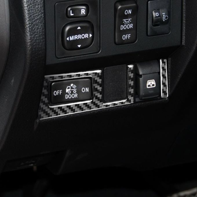 2Pcs Headlight Panel Cover Decorative Self-adhesion-Black