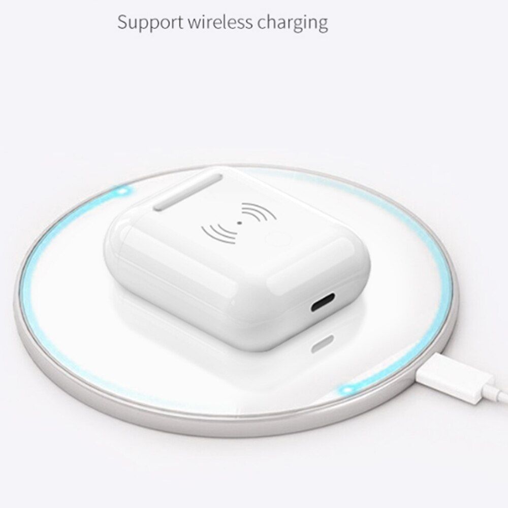 Wireless Charging Case For Airpods 2   Charger Charging Box Replacement With Bluetooth Pairing Button 450mAh
