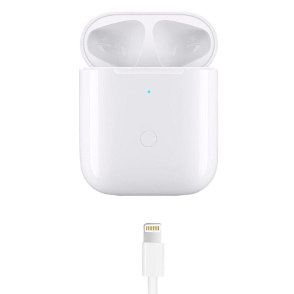 Wireless Charging Case For Airpods 2   Charger Charging Box Replacement With Bluetooth Pairing Button 450mAh