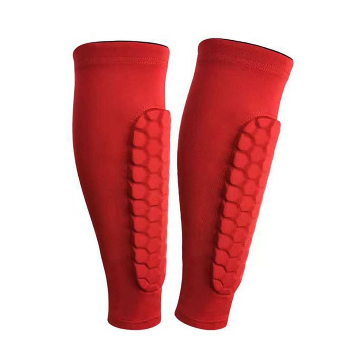 Football Shin Guards Advanced Soccer Shin Guards Impact for Adults Red