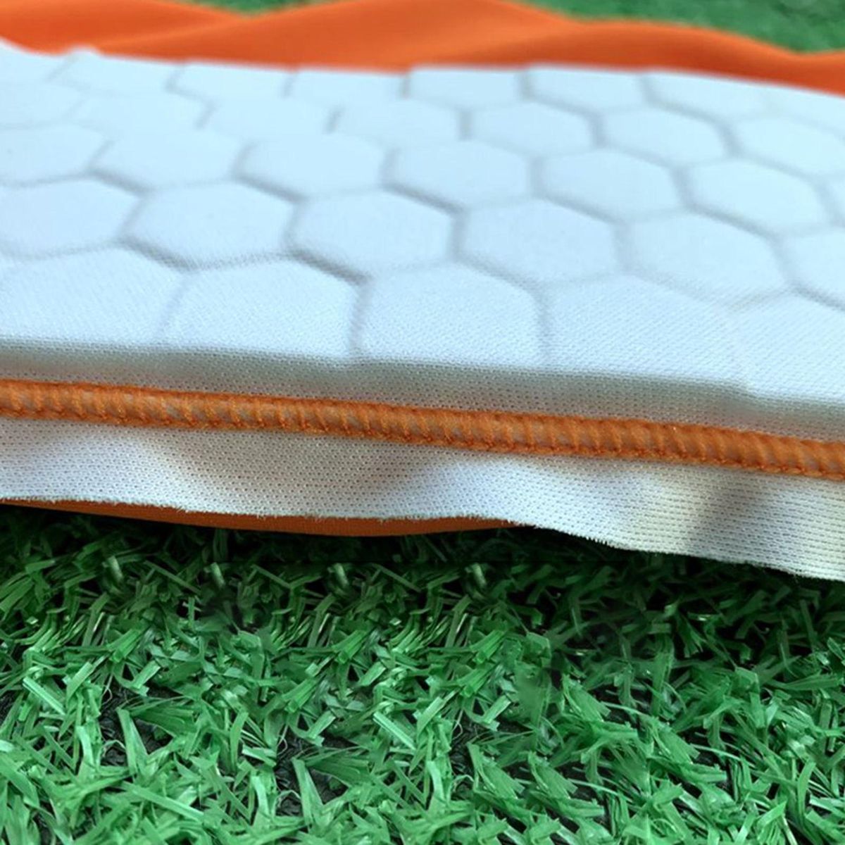 Anti-pressure Pad Advanced Soccer Shin Guards Impact for Adults Orange
