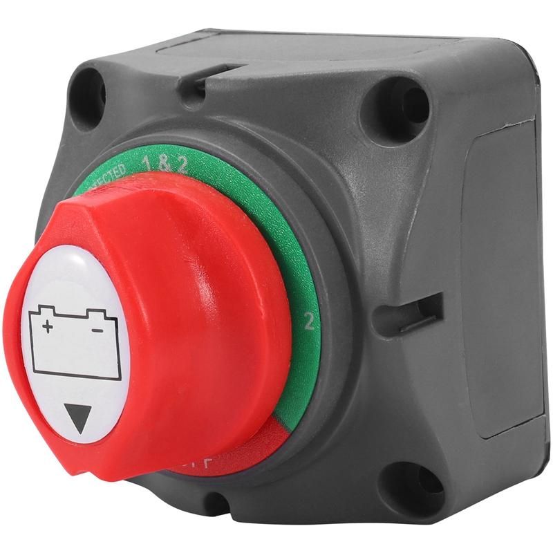 3 Position Disconnect Isolator Master Switch 12-60V Battery Power Cut Off Kill Switch Fit for CarVehicleRVBoatMarine 2001250 Amps Waterproof