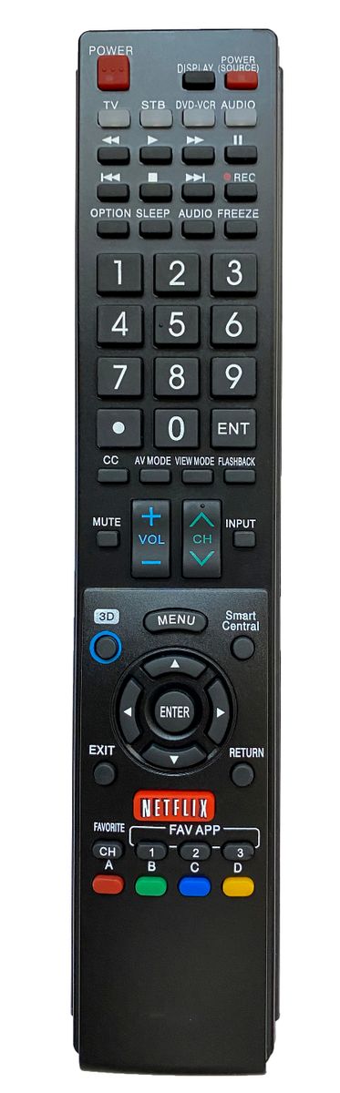 Universal Remote Control For SHARP AQUOS 3D LED Smart TV