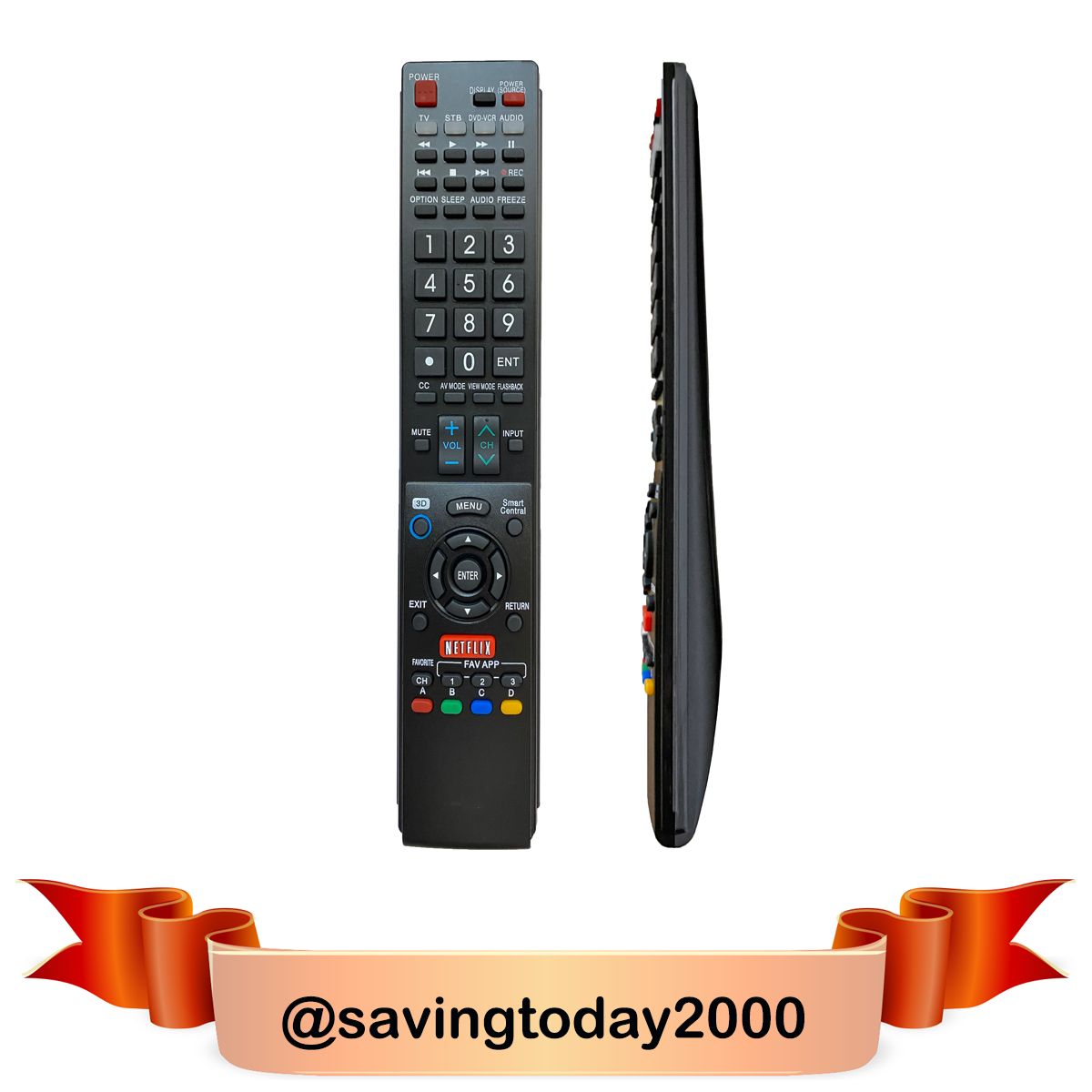 Universal Remote Control For SHARP AQUOS 3D LED Smart TV