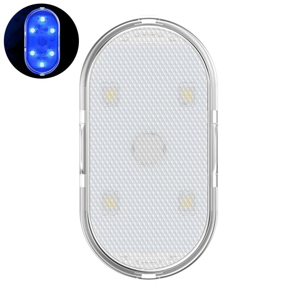 1pc Car Interior Light Auto Roof Ceiling Reading Lamp LED Car Styling Night Light Mini USB Charging Car Light For BMW Audi Blue