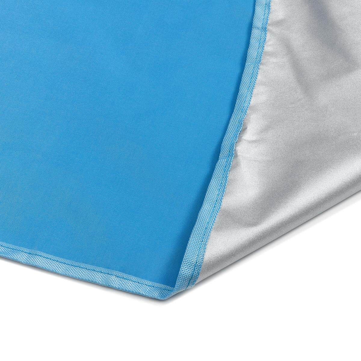 300*300*300cm Triangular Waterproof UV Sun Shade Sail Pad Mat Garden Patio Cover Awning Canopy Shelter For Tent Tarp Rain Pool Hammock Camping W/ Bag Blue