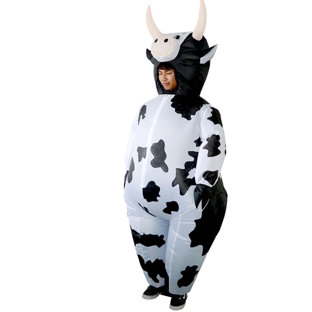 Adults Cow Inflatable Costume Props Blow Up Inflatable Fancy