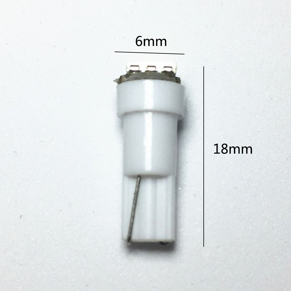 10pcs T5 Led 17 37 73 74 SMD 5050 Auto LED Lamp Car Dashboard Instrument Light Bulb 12V Blue