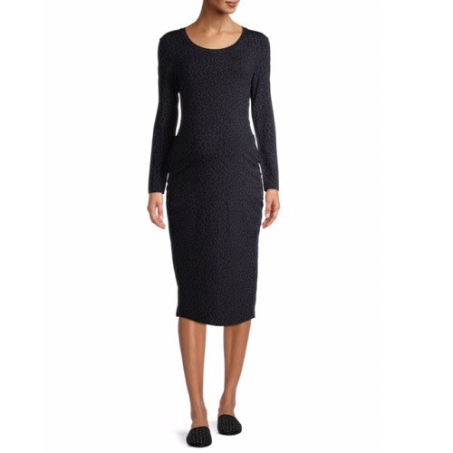 Women's Bodycon Maternity Midi  Daytime Dress